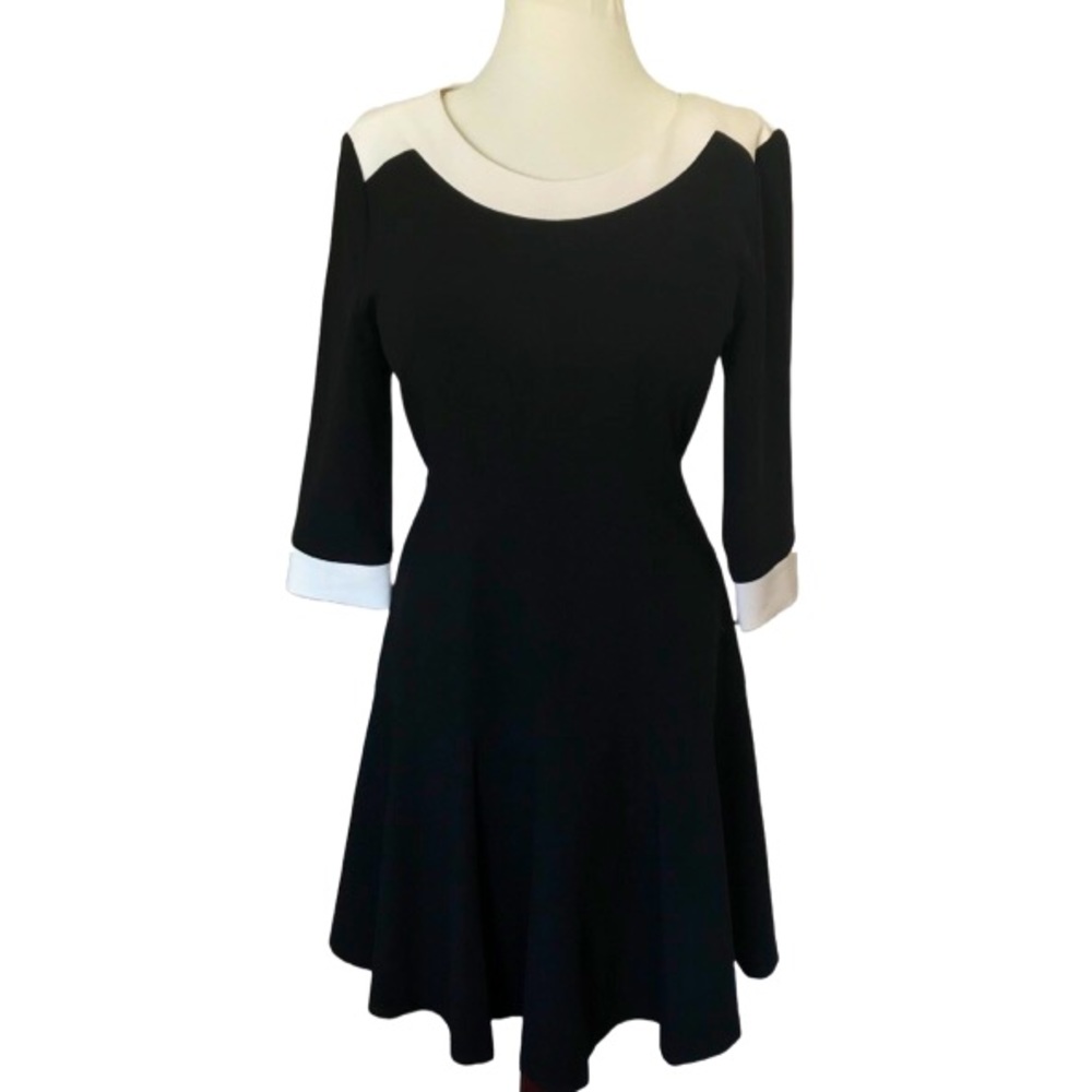 Yiran Guwo Cropped Sleeve Drop Waist Tailored Dress | XL